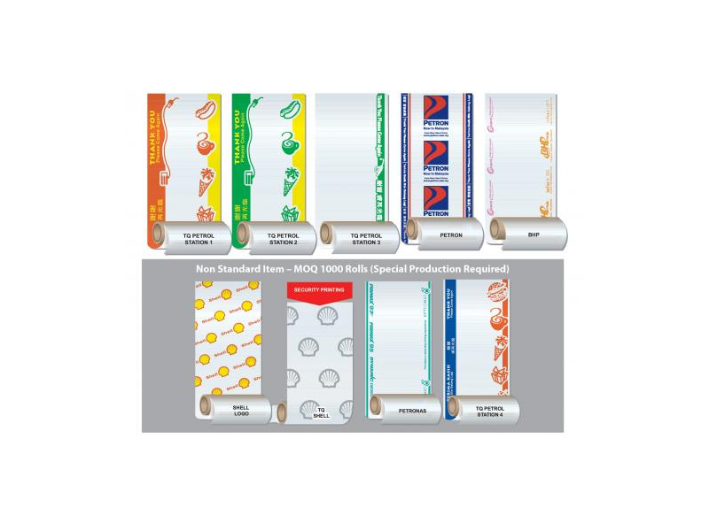 Pre-Printed Standard Petrol Station Peper Roll